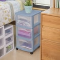 thumbnail image 3 of Sterilite 3 Drawer Cart - Blue, 3 of 5