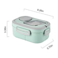 thumbnail image 2 of EGNMCR Kitchen Gadgets, Small Stainless Steel Insulated Lunch Box, Bento Box For School And Work, Outdoor Lunch Camping Portable Lunch Box, Layered, Compartmentalized Lunch Boxes （Brin lunch boxes, 2 of 7
