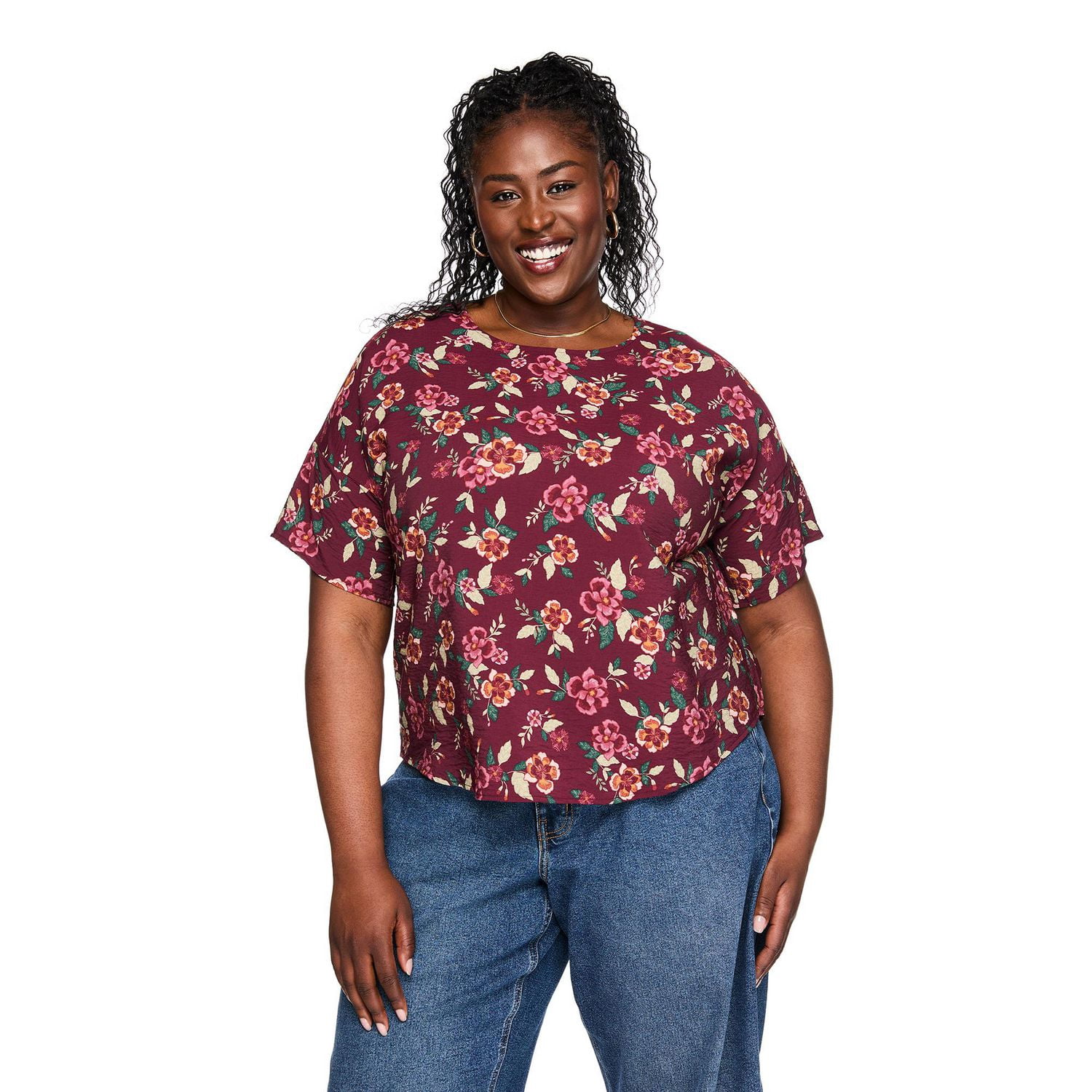 Haut imprimé à manches courtes Lane Bryant Plus pour femmes
