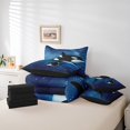 thumbnail image 4 of YST Ocean Killer Whale 7-Piece Bedding Set, Blue Galaxy Stars, King, 4 of 4