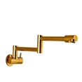 thumbnail image 1 of Pot Filler Double Joint Spout Folding Stretchable Swing Arm Wall Brass Kitchen Faucet Single Hole Two Handle Kitchen Sink Faucet ,bar Laundry RV Farmhouse, 1 of 7