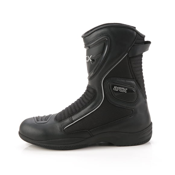 Stylish motorcycle boots - Classic design, comfortable and breathable, suitable for both daily commuting and casual riding,black,36
