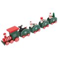thumbnail image 1 of Shisuyan Wooden Train Toy Cartoon Train Model Christmas Home Decoration Festival Desktop Craft, 1 of 8