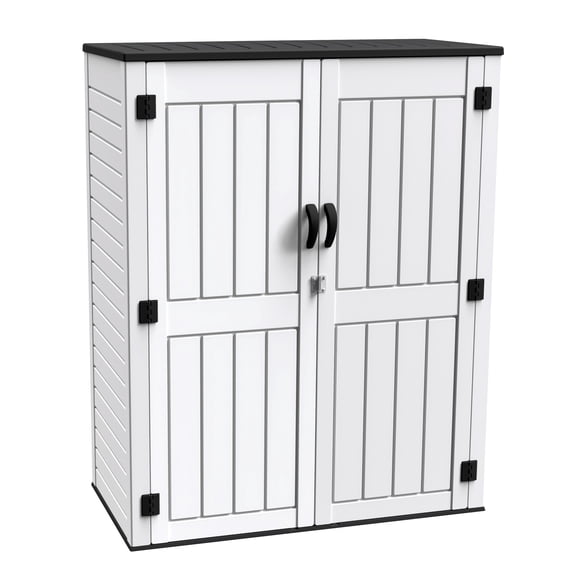 Arrow 4ft x 2ft x 6ft Ash White Resin Series Garden Shed