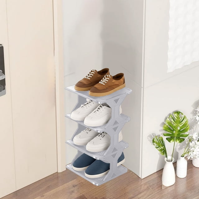 Chmadoxn Shoe Rack for Closet News Thickened And Widened Corner Simples Shoe Rack Small Size Easy To Install Removable Washable Storage Shoe Cabinet Pla stic storage rack
