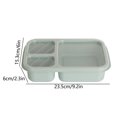 thumbnail image 3 of Boovnll Portable Microwave Oven Compartment Picnic Storage Box Lunch Box Food Fruit Container Lunch Box, 3 of 6