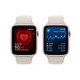 thumbnail image 4 of Apple Watch SE2 44mm GPS - Starlight Aluminum Case with Starlight Sport Band, 4 of 9
