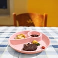 thumbnail image 1 of Aodebiao Portion Control Plate for Balanced Eating, Unbreakable Divided Plates,3 Compartment Plates, Reusable Plastic Plates, BPA Free for Adults, 1 of 7