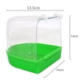 thumbnail image 2 of Bird Bath Box Parakeet Shower Caged Parrot Bathing Tub Accessory Bathing Tub Bathtub Shower Box Hanging Cage Decor 1pc, 2 of 8