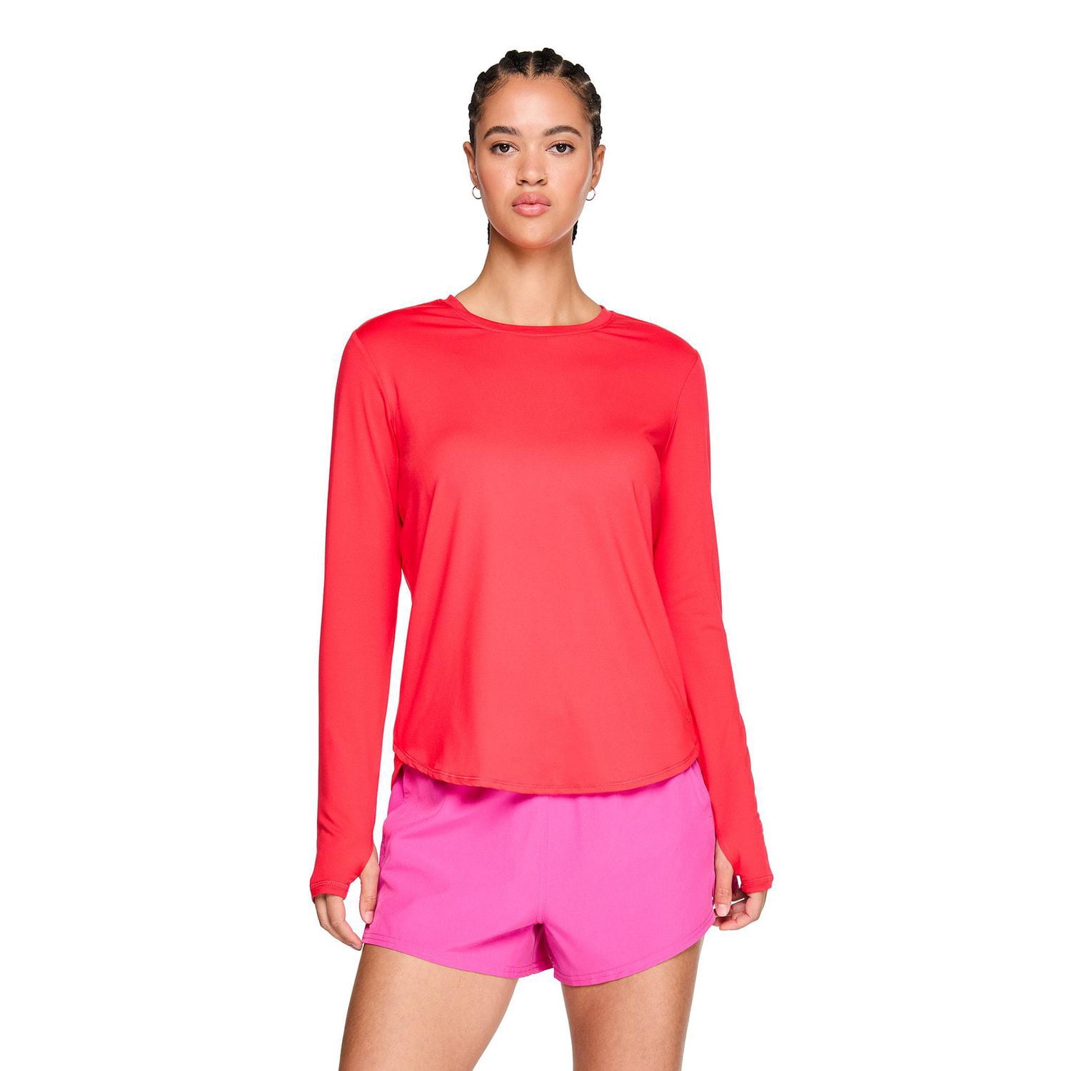 T-shirt à manches longues Athletic Works pour femmes