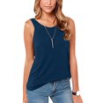 thumbnail image 1 of UPPADA Womens Tank Tops Summer Racerback Solid Beach Vacation Tops Loose Athletic Sleeveless Shirts Cami Ribbed Tank Tops Trendy Casual Slim Fitted Knit Basic Tee Blouses,Clearance Sale, 1 of 5