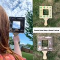 thumbnail image 3 of AMERTEER Nature Guide Finder  Wooden Nature Guide Finder  New Double Sided Wooden Nature Viewfinder  Leaf Finder  Cloud Viewer  Leaf Cloud Identification Guide, 3 of 6