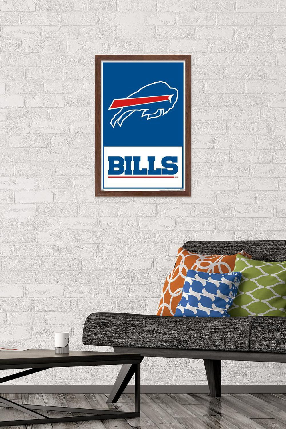 NFL Buffalo Bills - Logo 21 Wall Poster, 14.725" x 22.375" Framed