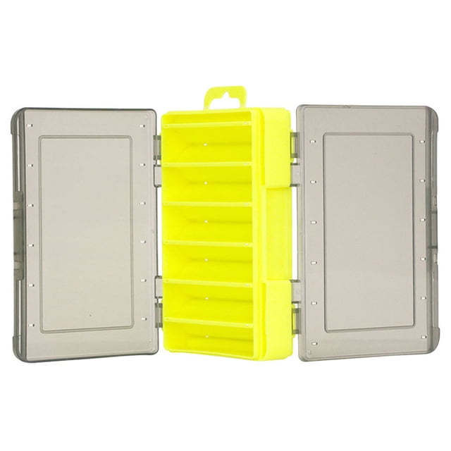 Labymos Mini Fishing Tackle Box Fishing Lure Bait Hooks Storage Box Double Sided Fishing Accessories Container Case Organizer