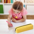 thumbnail image 1 of Yellow Students Simple Oxford Cloth Pencil Bag Large Capacity Stationery Organizer Compact Opening Design Yellow School Supply, 1 of 6