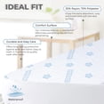 thumbnail image 2 of Comfy Bamboo World Protège-Matelas Rafraîchissant en Fibre, Format Lit Simple, Imperméable et Hypoallergénique, 2 of 8