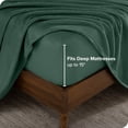thumbnail image 4 of Bare Home Ensemble de Draps en Molleton Microplush - Ultra Doux - Poche Profonde - Lit Simple, Vert Forêt, 4 of 7