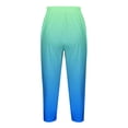thumbnail image 4 of Yuyuzo Womens Plus Size Capris High Waisted Straight Leg Solid Color Bottom Capri Pants for Women 3/4 Slacks, 4 of 5