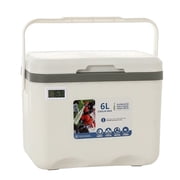 Cooler Insulated 6L Personal For Hot Food Ice Ice Chest Small Hard For Fishing Food Container Heavy Duty Storage Storage for Closet Screw Top Food Storage Containers Glass Storage Container