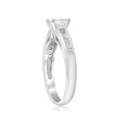 thumbnail image 2 of 1 1/4ct Princess Cut Diamond Engagement Ring 3/4ct ctr 14K White Gold, 2 of 4