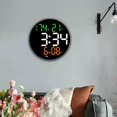 thumbnail image 3 of Wall Clock USB Powered Clock home Decoration Wall Digital Clock for Living Room Mixed Light, 3 of 8