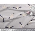 thumbnail image 2 of Soimoi Gray Moss Georgette Fabric Flying Stork Bird Decor Fabric Printed Yard 42 Inch Wide, 2 of 5