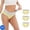 Yellow, variant on Cameland 3PC Women's Large Size Seamless Cotton Panties Hip Lifting Daily Briefs Underpants