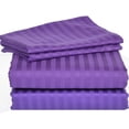 thumbnail image 1 of 500 Thread Count 4 Piece Quality Sheet Set 21 Inch Deep Pocket 100% Egyptian Cotton Stripe Pattern, 1 of 4