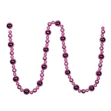 Vickerman N181779 Guirlande de Balles Assorties Rose 9 Pieds