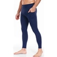 thumbnail image 2 of Sentmoon Mens Compression Pants Men's Compression Pants Men Solid Color Pocket High-Elastic Yoga Pants Control Breathable Warm Running Cycling Sports Fitness Pants, 2 of 6