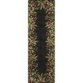 thumbnail image 1 of HomeRoots 352761 2 ft. 6 in. x 8 ft. Runner Wool Black Area Rug, 1 of 1