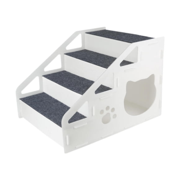 S SERENABLE Pet Dog Stair Ladder Anti Slip Pet Supplies Dog Step for Cars Bed Small Dogs 4 Step