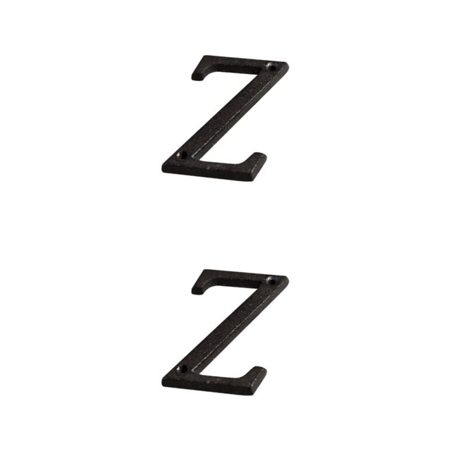 Ruiboury Metal Letters House Numbers Not Easy To Fade Easy To Install Metal House Number Plaque Iron Decoration Doorplate B17--Z 2Set