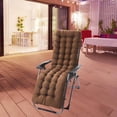 thumbnail image 4 of Comfortable Polyester Garden Recliner Cushion Thickened Lounge Chair Bench Mat Outdoor Indoor Coffee C, 4 of 8