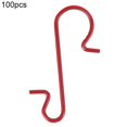 thumbnail image 2 of 100Pcs Christmas Hook S-Shaped Break Resistant Stainless Steel  Tree Ball Pendant Hanger Christmas Decorations, 2 of 9