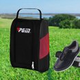 thumbnail image 3 of Sac de Golf Poches Porte-Chaussures de Sport Cadeau pour Soccer Gym Noir Rouge, 3 of 8