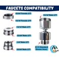 thumbnail image 3 of AVAbay Brass Faucet Aerator to Shower Hose Adapter Sink to Hose Attachment Pipe Splitter with Male Thread Adapter Faucet Connector for Bathroom/Kitchen, 3 of 5