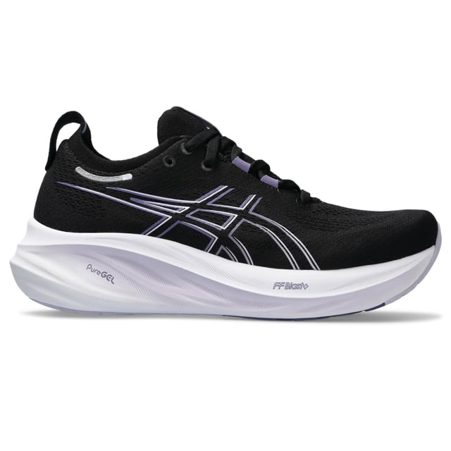 ASICS Chaussure de Course pour Femme Gel-Nimbus 26, 12, Noir/violet Poussière