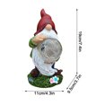 thumbnail image 3 of Pompotops New Solar Gnome Dwarf Glass Ball Lamp Resin Craft Decorative Lamp Clearance, 3 of 5
