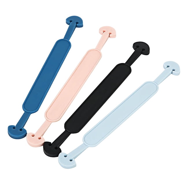 EIGTHTAIL 20Pcs Mask Rope Extension Mask Ear Protection Band Anti-slip Non-slip Mask Accessories Comfortable Mask Band (Sky-blue Black Blue Pink)