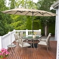 thumbnail image 1 of Costway Parasol de Patio Double Face de 15 Pi Parasol de Marché Extérieur Beige, 1 of 10