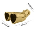 thumbnail image 3 of PRETXORVE Modified Tail Throat Tail Throat Double Heart-shaped Exhaust, 3 of 5