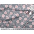 thumbnail image 3 of Soimoi Rayon Fabric Dot,Bird & Fish Kids Decor Fabric Printed Yard 56 Inch Wide, 3 of 3