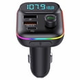 thumbnail image 2 of Bluetooth FM Transmitter for Car with Fast USB Charging & Hands-Free Calling, 2 of 7