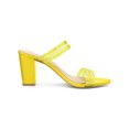 thumbnail image 3 of BLISSFUL STEP Women's Strappy Block Heel Slides Mules Sandals Yellow 8.5, 3 of 7