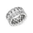 thumbnail image 1 of Bague d'Éternité de Mariée Magnifique en Or Blanc Massif 18K, 1,00 Carat, Taille Ronde Excellente, Diamond Naturel, Taille 5 pour Mariée, 1 of 7