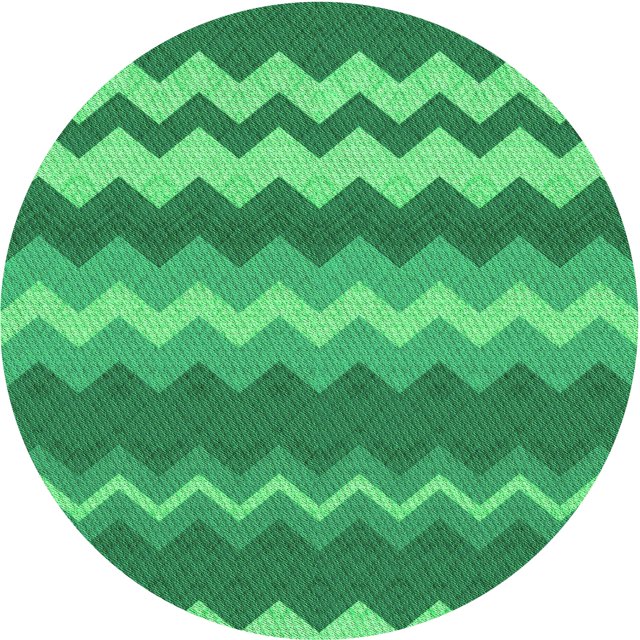Ahgly Tapis Rond Lavable en Machine Intérieur Transitionnel Vert Néon, 7 Pieds Rond