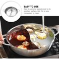 thumbnail image 3 of Yazoeia Hot Pot with Divider, Stainless Steel 12.6 Inch Divided Hotpot, Hot Pot Pan Hotpot Pot Double Sauce Pot for Induction Cooktop Gas Stove CJC912-138793, 3 of 9