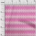 thumbnail image 1 of oneOone Cotton Poplin Fabric Floral & Chevron Block Print Sewing Fabric BTY 56 Inch Wide, 1 of 4