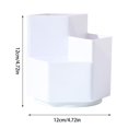 thumbnail image 2 of WIFKLSIIPG Green Friendly Hexagon Pen Holder & Organizer Sleek Design Sturdy Material & Compact Size(White), 2 of 8